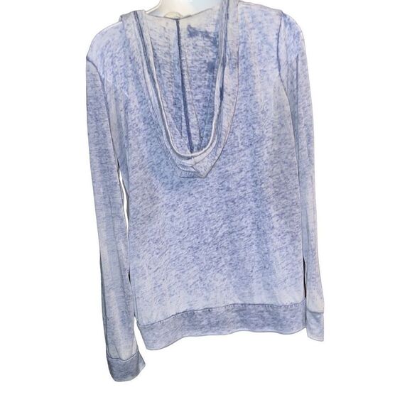 Cyrus Women Washed Out Lightweight Hoodie V-neck Front handwarmer pocket Medium - Picture 2 of 5